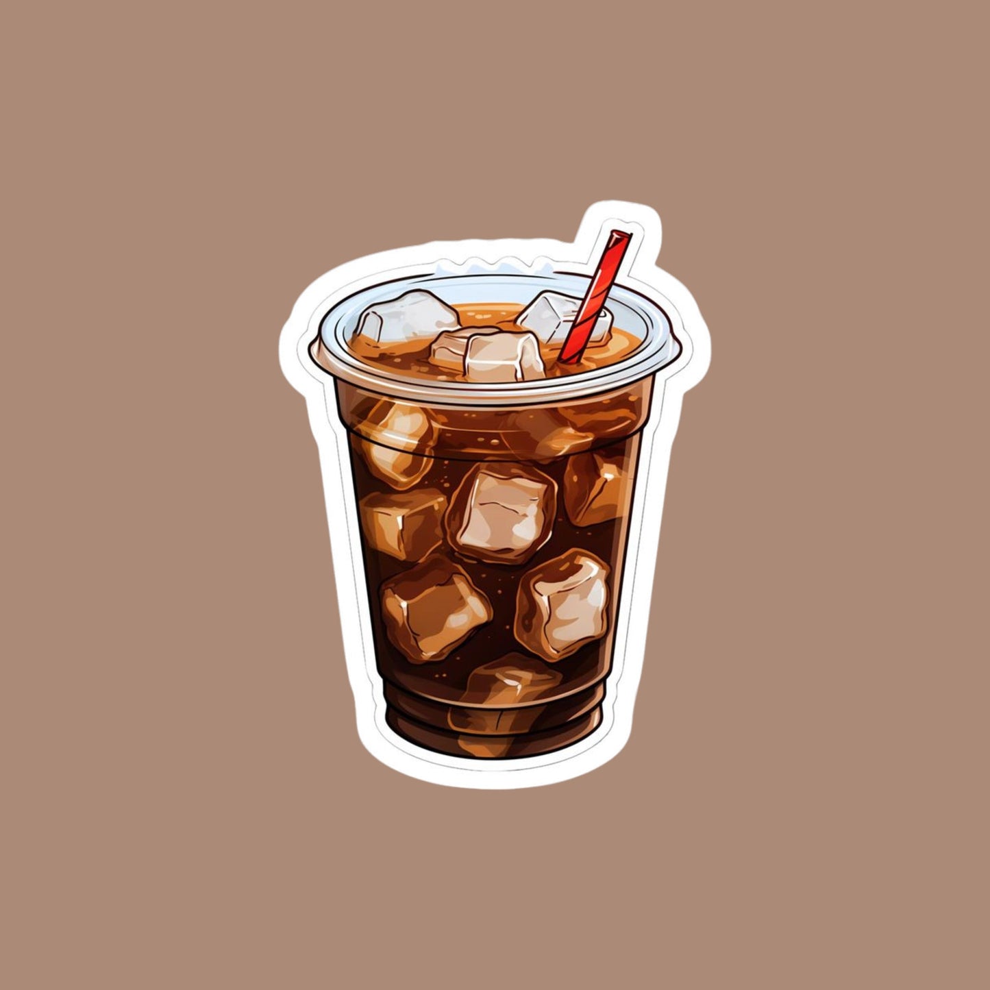 brew iced cofee sticker