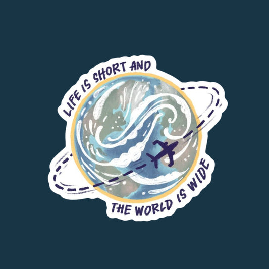 this world travel sticker