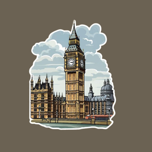 Clock Tower Sticker