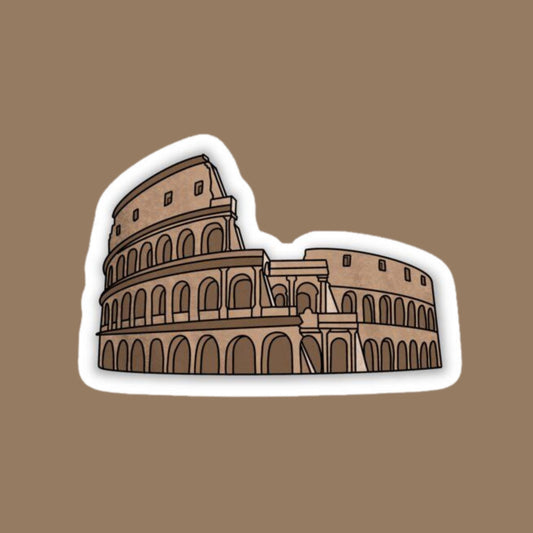The Colosseum Vinyl Laptop Travel Sticker
