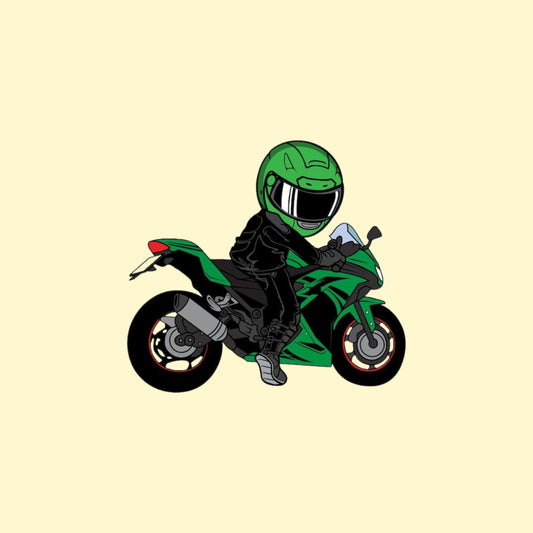 Sports bike sticker