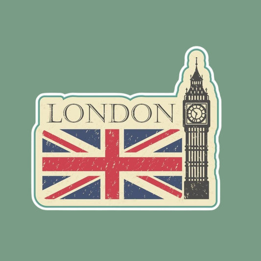 London Big Ben Vinyl Laptop Travel Sticker