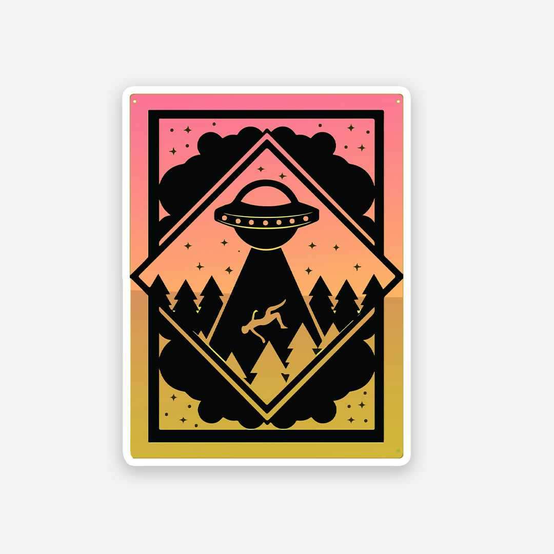 Abducted by aliens sticker