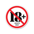 Adults Only Sticker