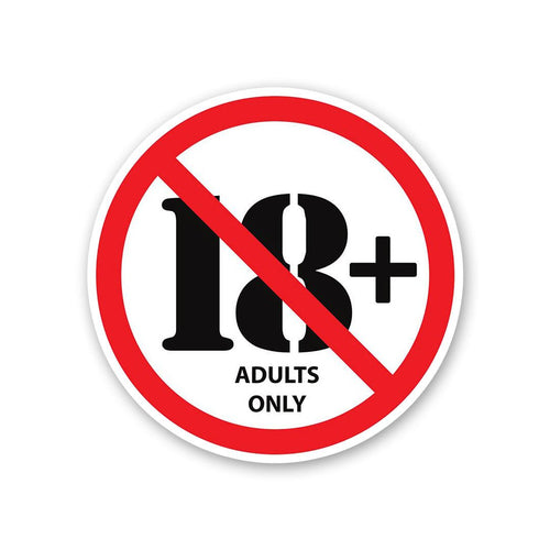 Adults Only Sticker