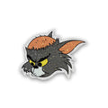 Angry Cat Glitter Sticker