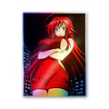 Anime Girl Red 02 Holographic Stickers