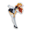 Anime Maid Bow Glitter Sticker
