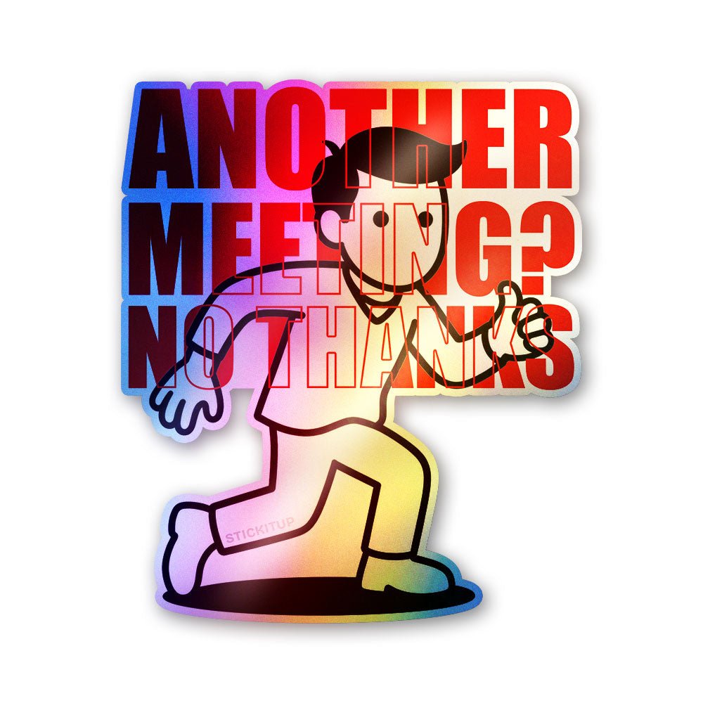 Another Meeting Running Man Holographic Stickers