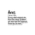 Aries Sticker