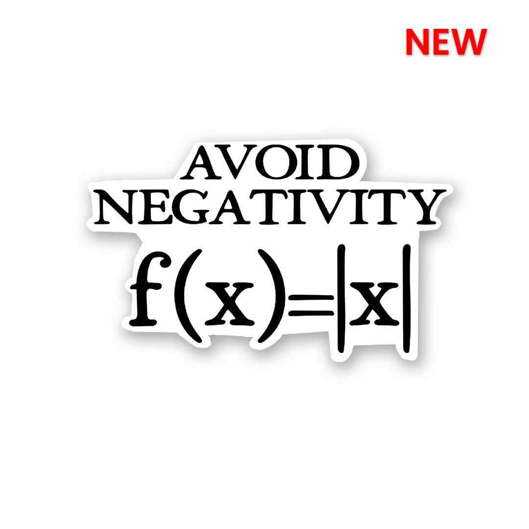 Avoid Negativity Sticker