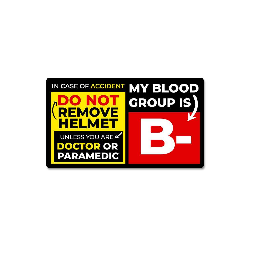 B Negative Sticker