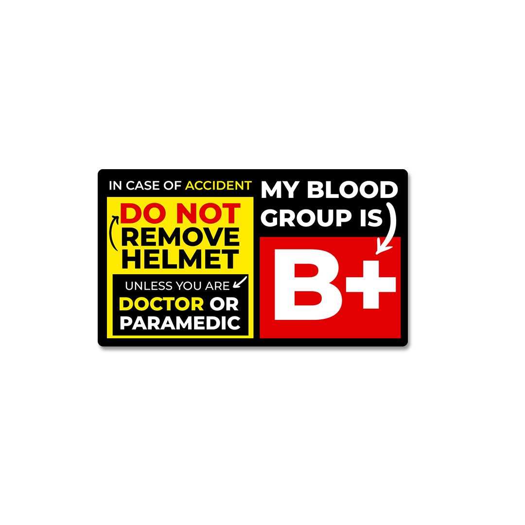 B Positive Sticker