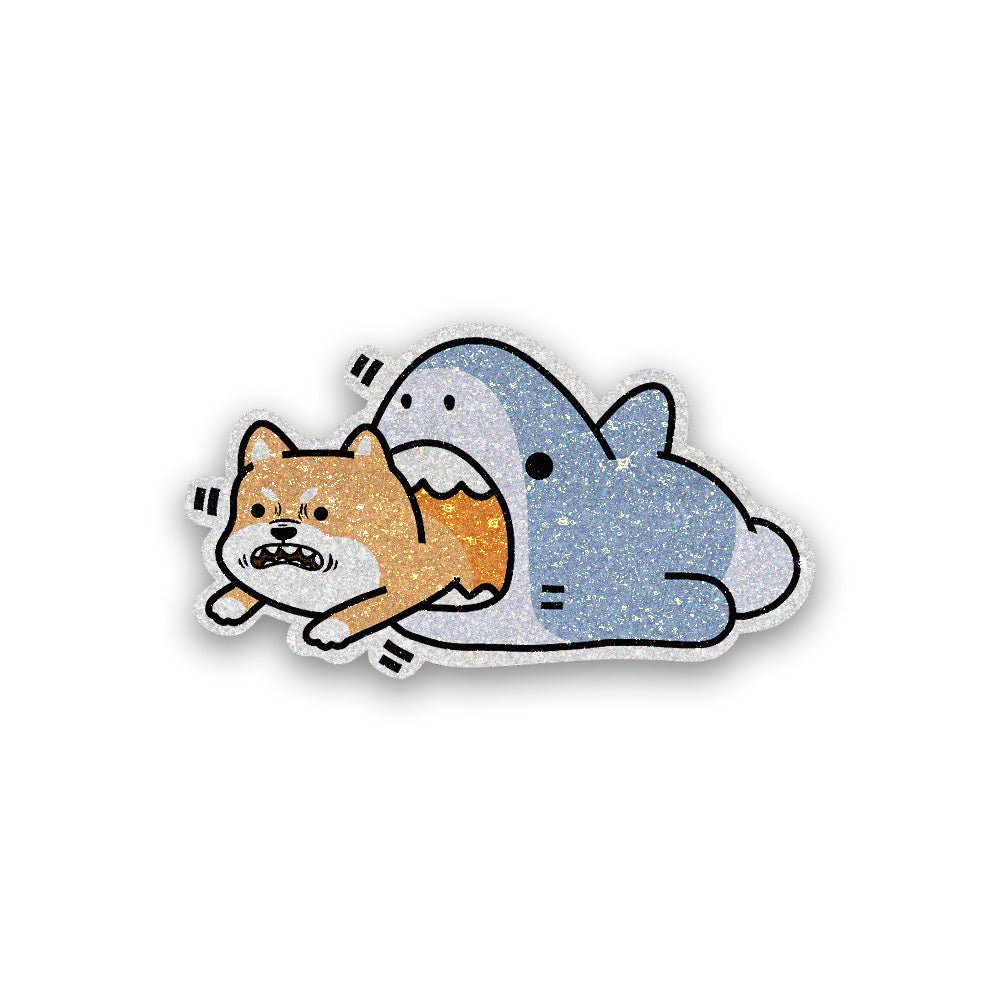 Baby Shark Glitter Sticker
