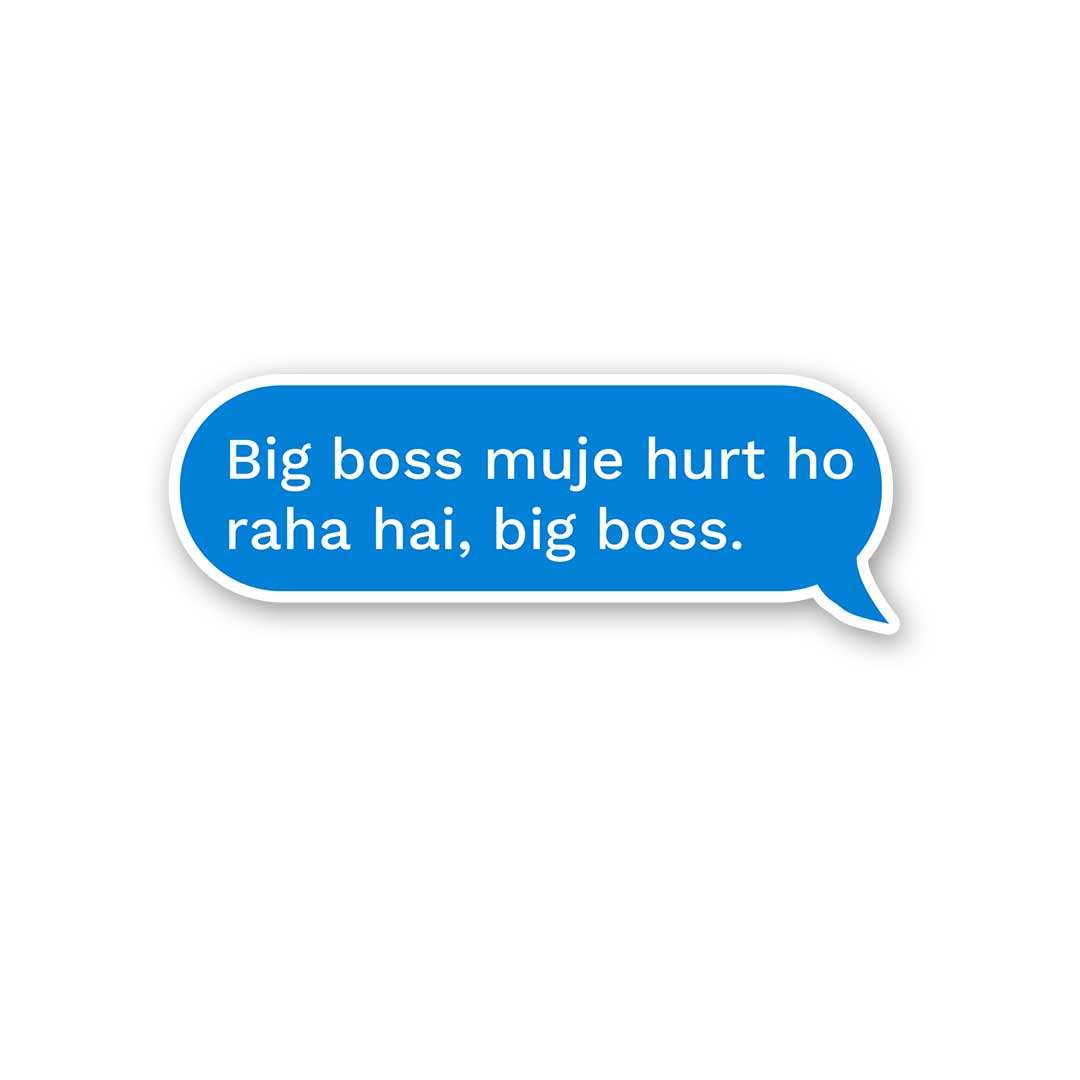 Big Boss - Vinyl Laptop / Mobile Stickers