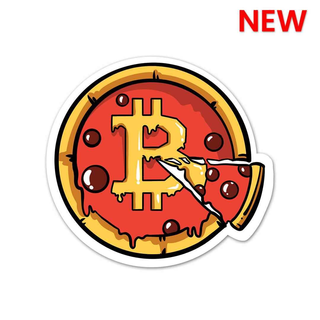 Bitcoin Pizza Sticker