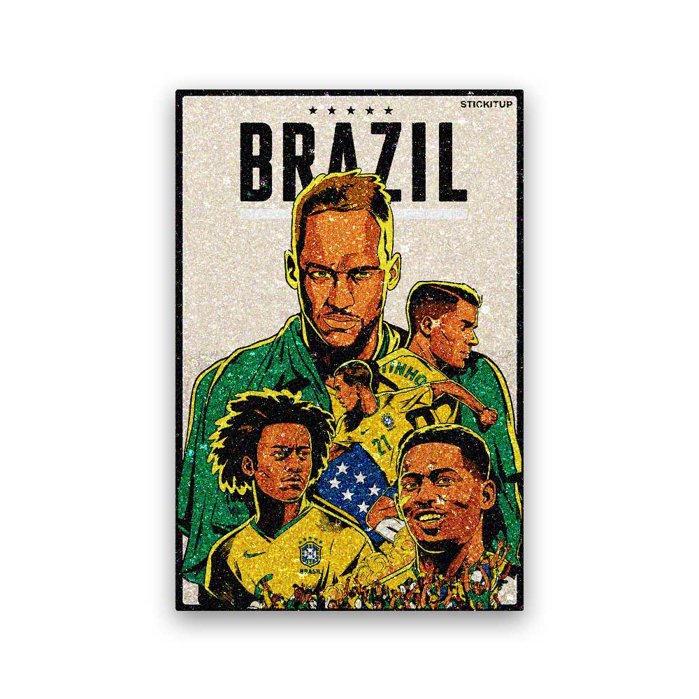 Brazil Football Sticker
