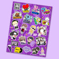 BTS Mini Stickers Sheet