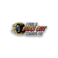 Burn Out Glitter Sticker
