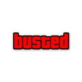 Busted Sticker