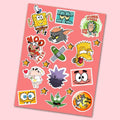 Cartoon Mini Sticker Sheet
