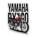 Classic Retro Motorcycle Glitter Sticker