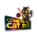 Come to the Cat Side Holographic Stickers