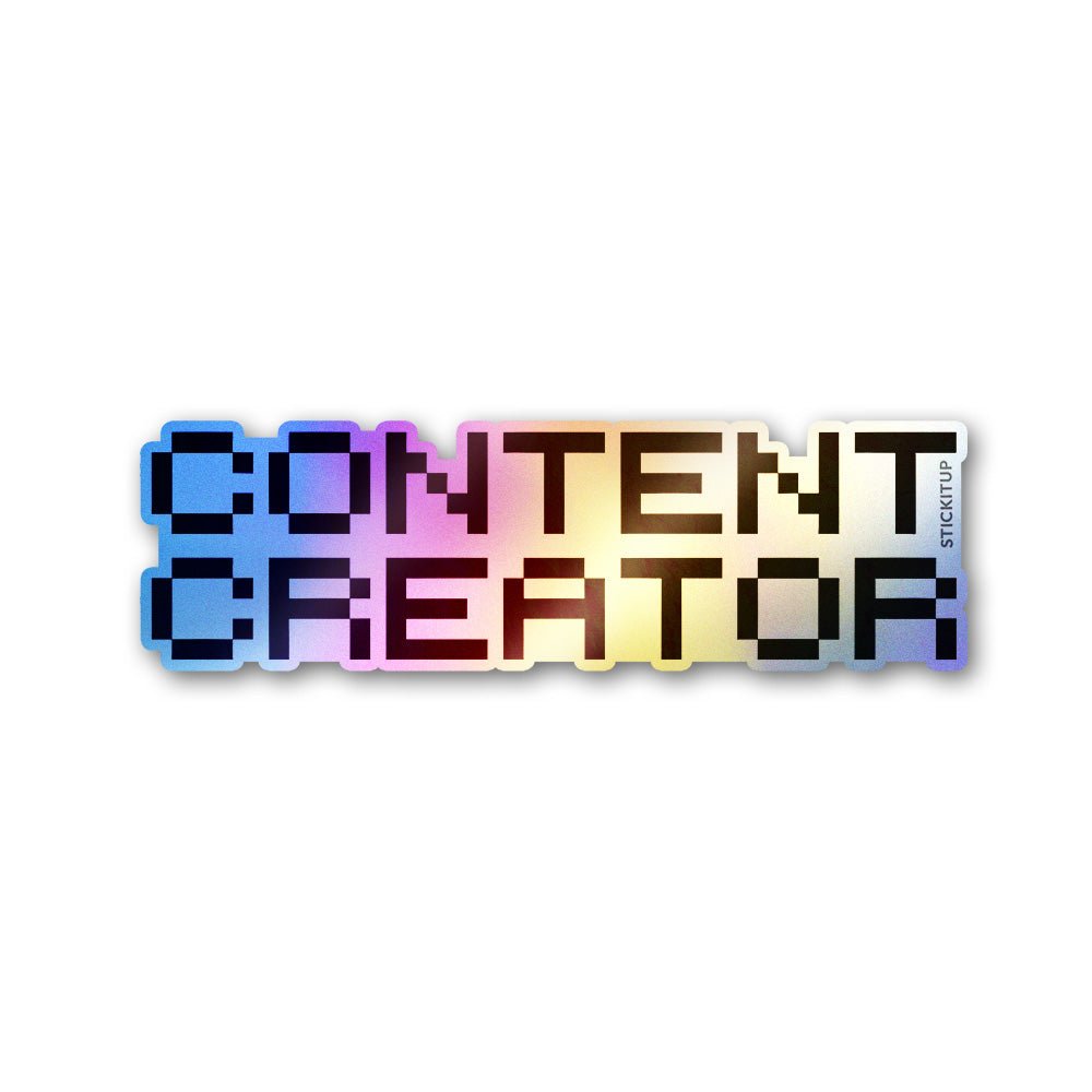 Content Creator Holographic Stickers