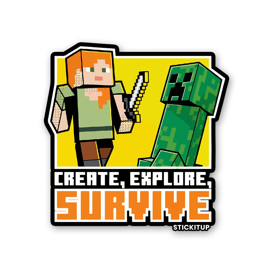 CREATE EXPLORE SURVIVE Sticker
