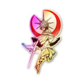 Crescent Moon Figure Holographic Stickers