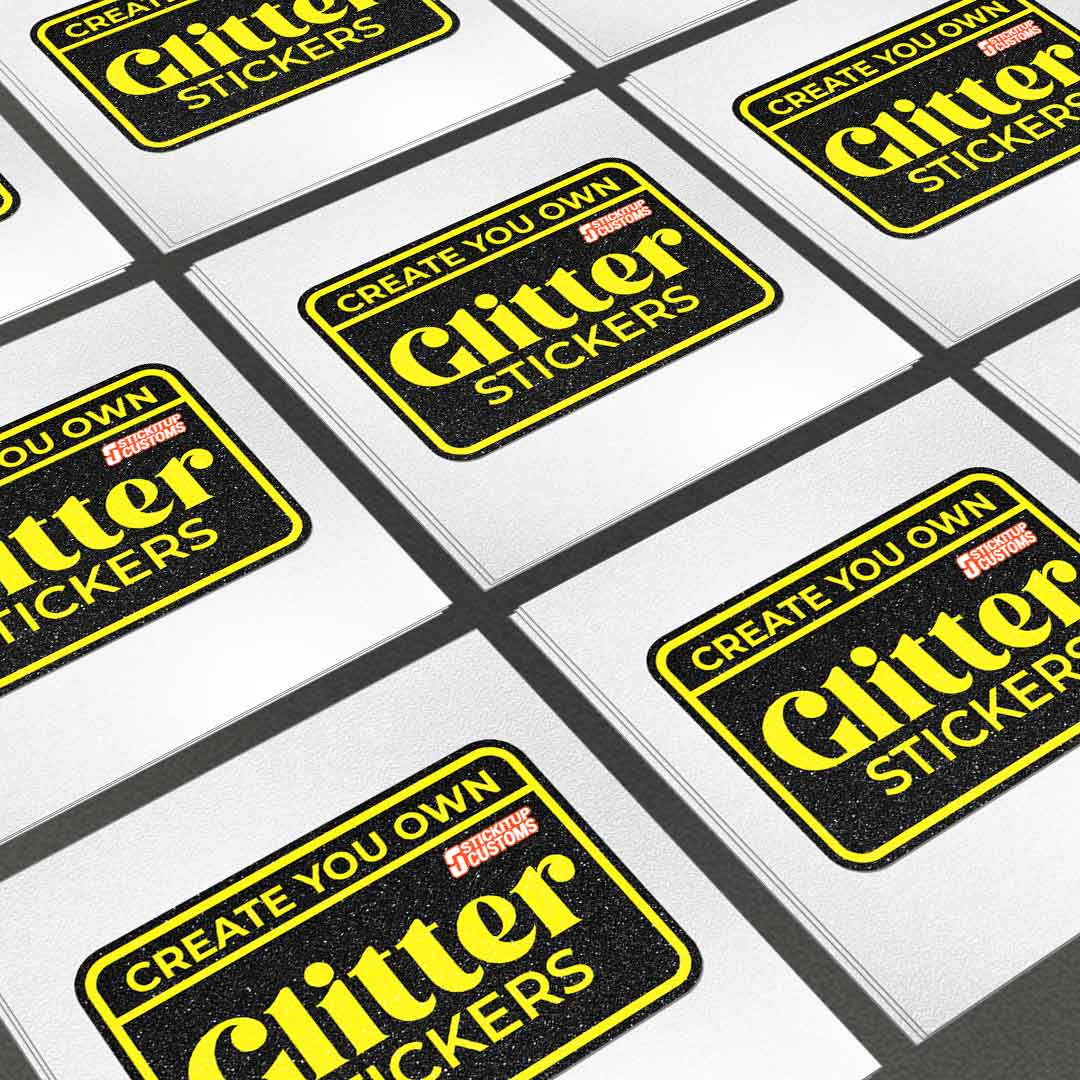 Custom Glitter Sticker
