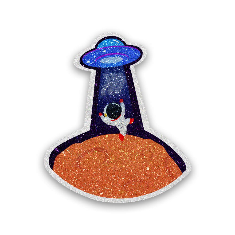 Cute Astronaut Glitter Sticker
