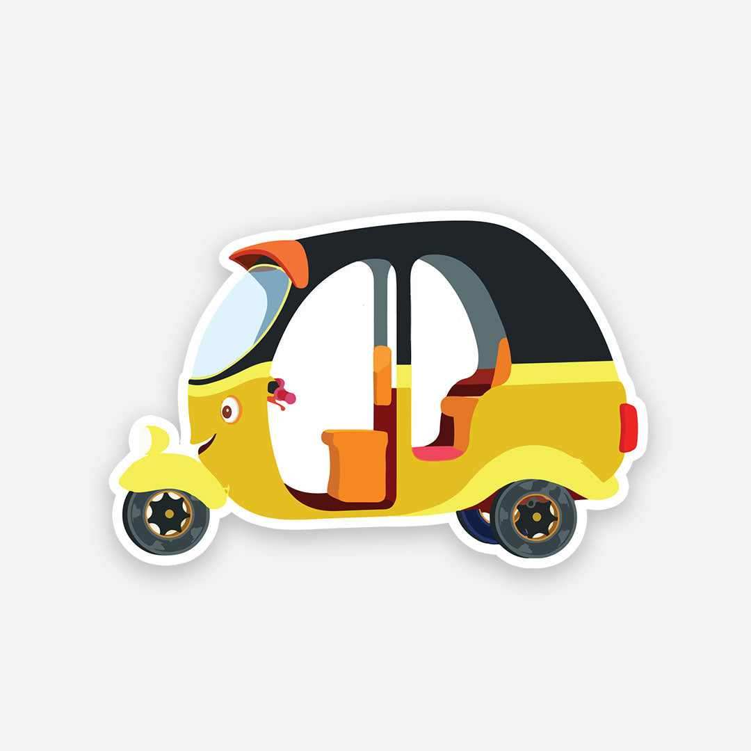 Cute Autorickshaw sticker