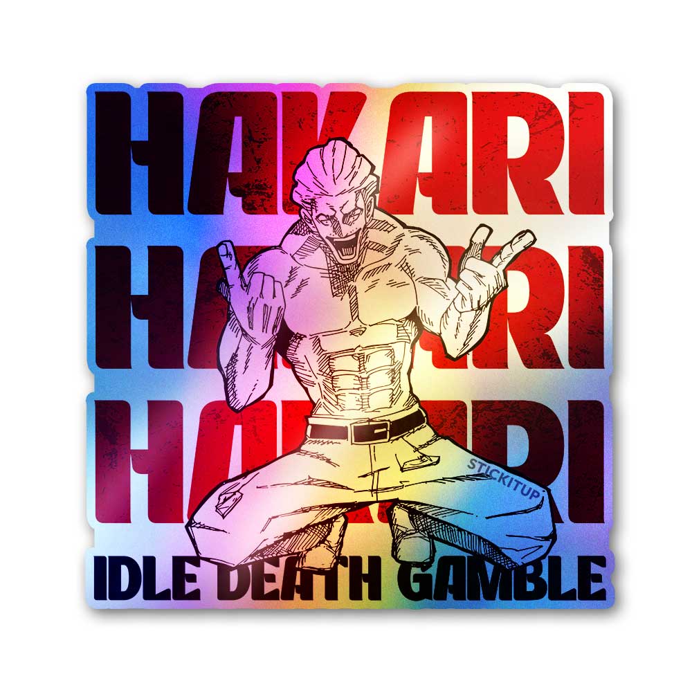 Death Gamble Holographic Stickers