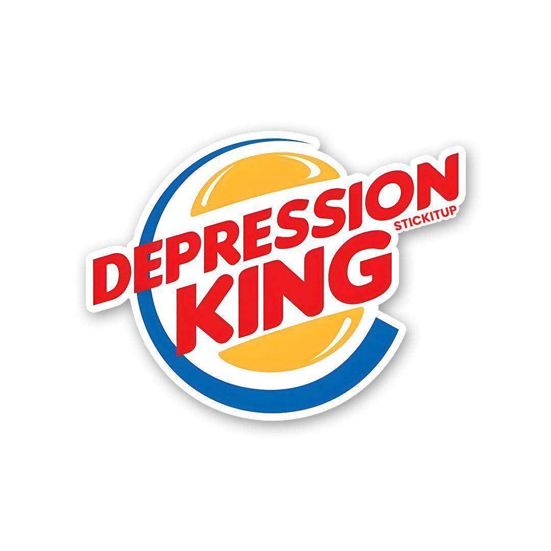 DEPRESSION KING Sticker