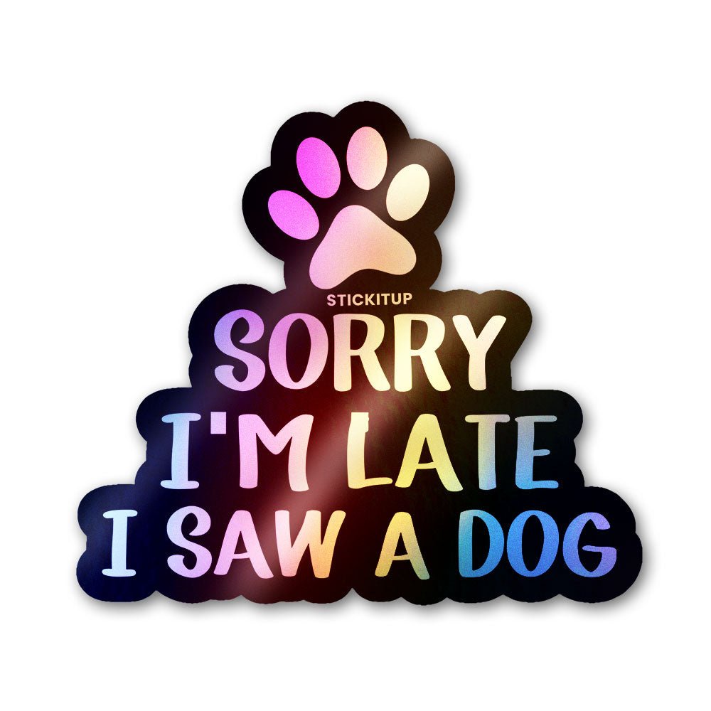 Dog Holographic Holographic Stickers