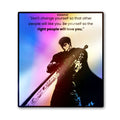 Dont Change Youreself Holographic Stickers