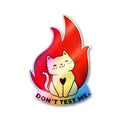 Don't Test Me Holographic Stickers