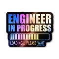 Engineer On Duty Holographic Stickers