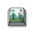 Esc 1.0 Sticker