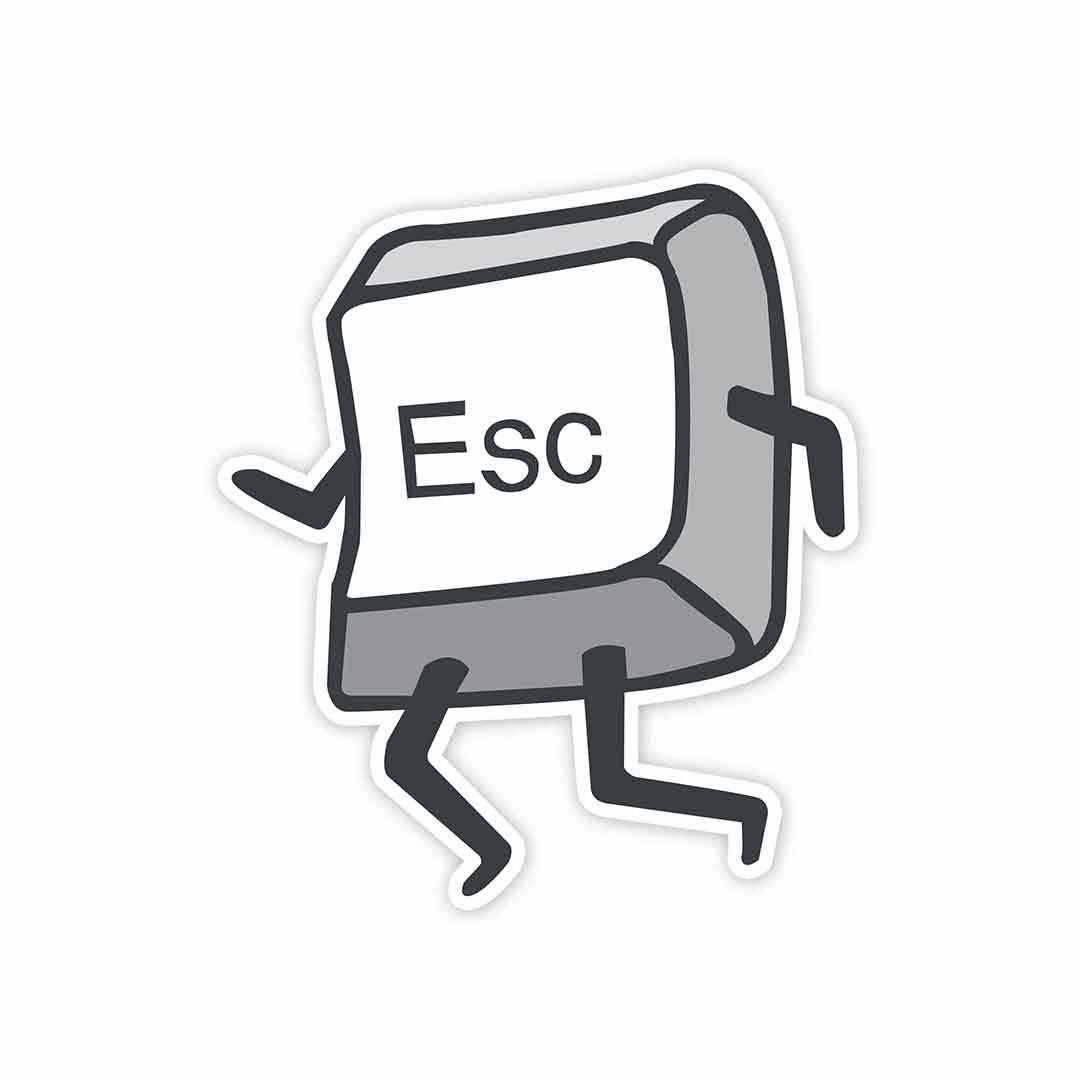 ESC key Sticker