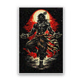 Fiery Deity Silhouette Glitter Sticker