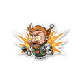 FLAME PUNCHER Sticker