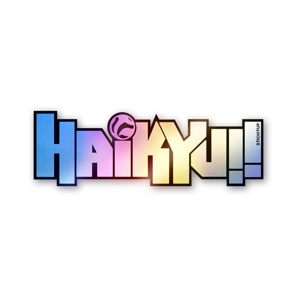 Fly High Volleyball Holographic Stickers