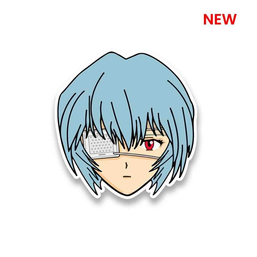 Girl with eye patch Sticker