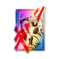 Golden Warrior Rage Holographic Stickers