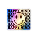 Happy Mind Holographic Stickers