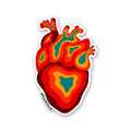 HEART ON FIRE Sticker