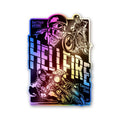 Hellfire Skull Badge Holographic Stickers