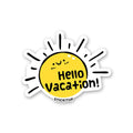 Hello Vacation Sticker